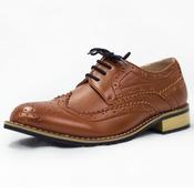 Boys Brogue Shoes - Brown