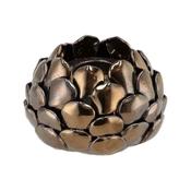 X-Large Heavyweight Bronze Effect Acorn Tealight Candle Holder