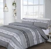 Brooklyn Stripe Duvet Set Duvet Set Grey