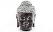 Buddha Grey Stone Head Ornament