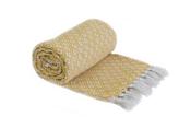 Casablanca Recycled Throw Ochre 70x100"