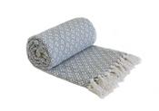 Casablanca Recycled Throw Silver 70x100"