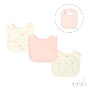 3 Pack Bibs Clouds &amp; Stars Pink image