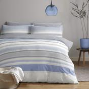 Chambray Stripe Duvet Set Grey image