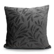 Velvet Leaf Cushion Cover Charcoal