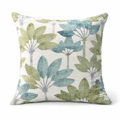 Floral Olive Jacquard Cushion Covers 22x22''