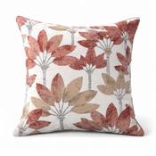 Floral Terracotta Jacquard Cushion Covers 22x22'' image