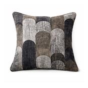 Geo Jacquard Grey Cushion Covers 18x18''