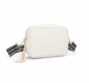 Gessy Crossbag White with Woven Strap