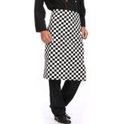 Black Check Half Apron 103-027