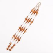 Crystal Bead Chocolate Tieback Pair image
