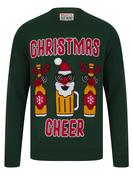Christmas Cheer Christmas Jumper Green-X-Large