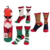 Snuggle Bay &amp; Kids Christmas Socks with Grips