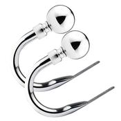  2 Pack Curtain Holdbacks Chrome Ball