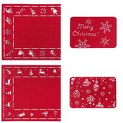 Christmas Felt Placemat 30x45cm Assorted