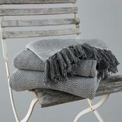 100% Cotton Grey Como Throw