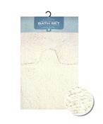 Ultimate Zero Twist Cream 2 Piece Bath Mat