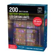 Led Timer Curtain Lights 200 Multi