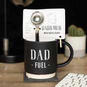 Dad Fuel Mug &amp; Coffee Scoop Clip