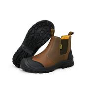 Men's Cargo Dealer Slip-On Safety Boot Brown-Size 8
