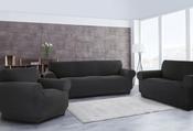 Diamante Stretch Sofa Covers - Grey