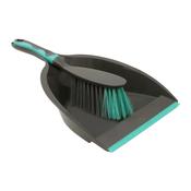 Dustpan &amp; Brush Set Deluxe Grey image