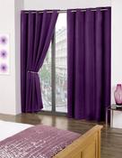 Cali Purple Blackout Eyelet Readymade Curtains