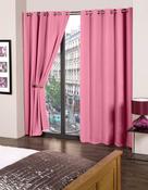 Cali Pink Blackout Eyelet Readymade Curtains