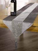 Eclat Diamante Table Runner Silver 6 Foot image
