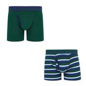 Le Shark 2 Pack Boxers Eden Green