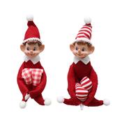 Christmas Shelf Sitting Elf 30cm