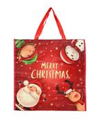 Christmas Shopper Bag Laminated Medium Character