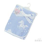 100% Cotton Rocking Horse Wrap Blue