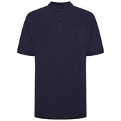 Mens Outsize Polo Shirt Navy By Forge