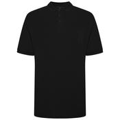 Mens Outsize Polo Shirt Black By Forge