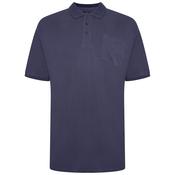 Mens Outsize Polo Shirt Indigo By Forge
