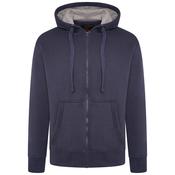 Mens Outsize Full Zipped Hoodie Indigo By Forge