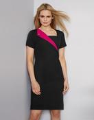 Ladies Lapel Dress - Pink