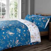 Floral Birds Navy Duvet Cover Set by Velosso image