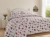 Florence Duvet Cover Set Red by Velosso-Single