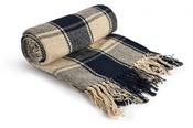 Frisco Recycled 100% Cotton Throw Navy