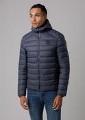 Lightweight Hooded Padded Grey Jacket by Santa Barbara Polo &amp; Racquet Club-Small