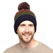Men's Cable Beanie Hat with Bobble image