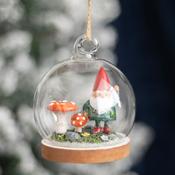 Gnome Sweet Gnome Glass Dome Christmas Decoration image