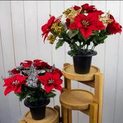 Mixed Bouquet Glitter Star Christmas Flowers 