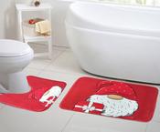 Christmas Bath Mat Set Gonks Gift Parcel