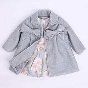 2pc Grey Coat &amp; Dress Set