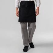 Black Half Bib Apron - 103 - 017