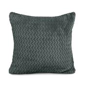 Cushion Cover Moda Plush Charcoal 22"