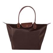 Coffee Tote Handbag with Brown Handles by Gessy